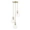 Z-Lite Ayra 3 Light Pendant, Olde Brass & Clear 488P8-3R-OBR - alternate 2
